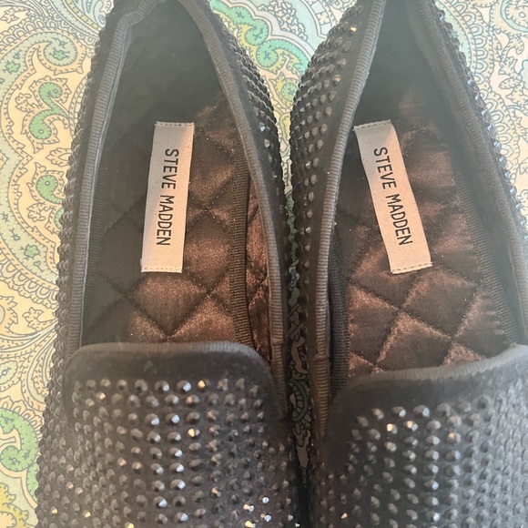 NEW IN BOX Steve Madden Men's Caviar Rhinestone Slipper Loafer size 7.5 - Picture 13 of 16